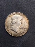 1950-D United States Franklin Silver Half Dollar - 90% Silver Coin from Estate