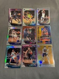 9 Card Lot of REFRACTORS and PRIZMS from Huge Collection - STARS, ROOKIES & MORE!