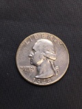 1948-S United States Washington Silver Quarter -90% Silver Coin from Estate