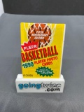 Factory Sealed 1990-91 Fleer Basketball 15 Card Wax Pack - Michael Jordan?