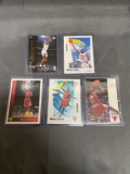 5 Card Lot of MICHAEL JORDAN Chicago Bulls Basketball Cards from Collection