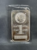 1 Troy Ounce .999 Fine Silver Morgan Dollar Design Silver Bullion Bar from Estate