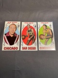 3 Card Lot of 1969-70 Topps Vintage Basketball Cards from Huge Estate Collection