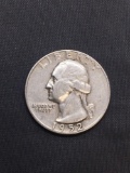 1952-S United States Washington Silver Quarter -90% Silver Coin from Estate