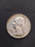 1954-S United States Washington Silver Quarter -90% Silver Coin from Estate