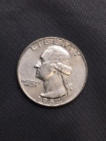 1944-D United States Washington Silver Quarter -90% Silver Coin from Estate
