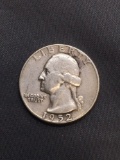 1952 United States Washington Silver Quarter -90% Silver Coin from Estate