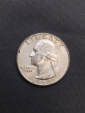 1964-D United States Washington Silver Quarter -90% Silver Coin from Estate