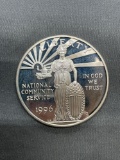 1996 United States NATIONAL COMMUNITY SERVICE PROOF Silver Dollar - 90% Silver Coin from Estate