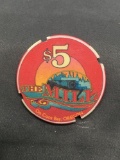 The Mill Casino - Coos Bay, Oregon $5 Casino Chip from Estate Collection