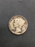 1916-S United States Mercury Silver Dime - 90% Silver Coin from Estate