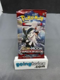 Factory Sealed Pokemon Sun & Moon CRIMSON INVASION 10 Card Booster Pack