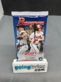 Factory Sealed 2021 BOWMAN Baseball 12 Card Pack