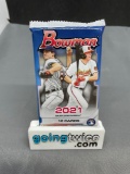 Factory Sealed 2021 BOWMAN Baseball 12 Card Pack