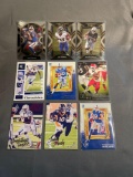 9 Count Lot of FOOTBALL ROOKIE Cards - Hottest Sets!
