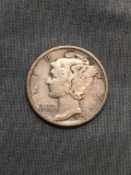 1928-S United States Mercury Silver Dime - 90% Silver Coin from Estate