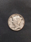 1930 United States Mercury Silver Dime - 90% Silver Coin from Estate