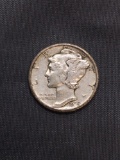 1935-S United States Mercury Silver Dime - 90% Silver Coin from Estate
