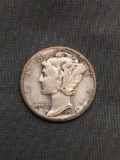 1936-D United States Mercury Silver Dime - 90% Silver Coin from Estate
