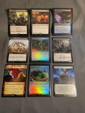 9 Card Lot of Magic the Gathering GOLD SYMBOL Rares and Foil Trading Cards from Binder Collection