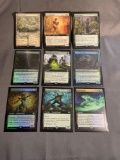 9 Card Lot of Magic the Gathering GOLD SYMBOL Rares and Foil Trading Cards from Binder Collection