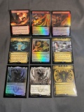 9 Card Lot of Magic the Gathering GOLD SYMBOL Rares and Foil Trading Cards from Binder Collection