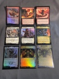 9 Card Lot of Magic the Gathering GOLD SYMBOL Rares and Foil Trading Cards from Binder Collection