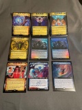 9 Card Lot of Magic the Gathering GOLD SYMBOL Rares and Foil Trading Cards from Binder Collection