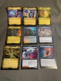 9 Card Lot of Magic the Gathering GOLD SYMBOL Rares and Foil Trading Cards from Binder Collection