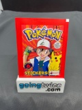 Factory Sealed 1999 POKEMON STICKERS 6 Sticker Vintage Pack