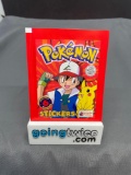 Factory Sealed 1999 POKEMON STICKERS 6 Sticker Vintage Pack