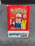 Factory Sealed 1999 POKEMON STICKERS 6 Sticker Vintage Pack