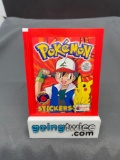 Factory Sealed 1999 POKEMON STICKERS 6 Sticker Vintage Pack