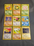 9 Card Lot of Vintage Pokemon 1ST EDITION Trading Cards from Recent Collection Find!