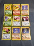 9 Card Lot of Vintage Pokemon 1ST EDITION Trading Cards from Recent Collection Find!