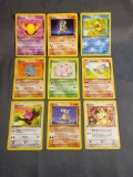 9 Card Lot of Vintage Pokemon 1ST EDITION Trading Cards from Recent Collection Find!