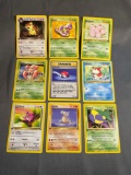 9 Card Lot of Vintage Pokemon 1ST EDITION Trading Cards from Recent Collection Find!