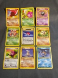 9 Card Lot of Vintage Pokemon 1ST EDITION Trading Cards from Recent Collection Find!