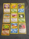 9 Card Lot of Vintage Pokemon 1ST EDITION Trading Cards from Recent Collection Find!