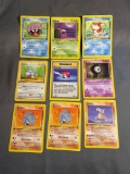 9 Card Lot of Vintage Pokemon 1ST EDITION Trading Cards from Recent Collection Find!