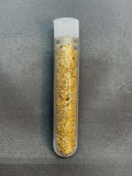 Estate Found Glass Vial of 24k Gold Flakes