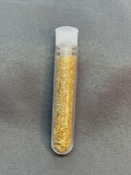 Estate Found Glass Vial of 24k Gold Flakes