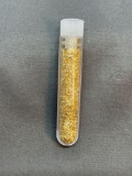 Estate Found Glass Vial of 24k Gold Flakes