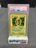 PSA Graded 1999 Pokemon Base Set 1st Edition Shadowless #33 KAKUNA Trading Card - NM-MT 8