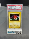 PSA Graded 1999 Pokemon Base Set 1st Edition Shadowless #67 VOLTORB Trading Card - MINT 9
