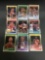 9 Card Lot of 1988-89 Fleer Basketball Cards Vintage from Huge Collection