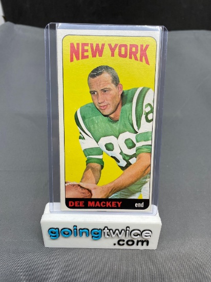 1965 Topps Football Tallboy #120 DEE MACKEY New York Jets Vintage Trading Card