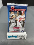 Factory Sealed 2021 BOWMAN BASEBALL 10 Card Trading Card Pack