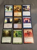 9 Card Lot of Magic the Gathering GOLD SYMBOL Rares and Foil Trading Cards from Binder Collection