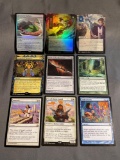 9 Card Lot of Magic the Gathering GOLD SYMBOL Rares and Foil Trading Cards from Binder Collection